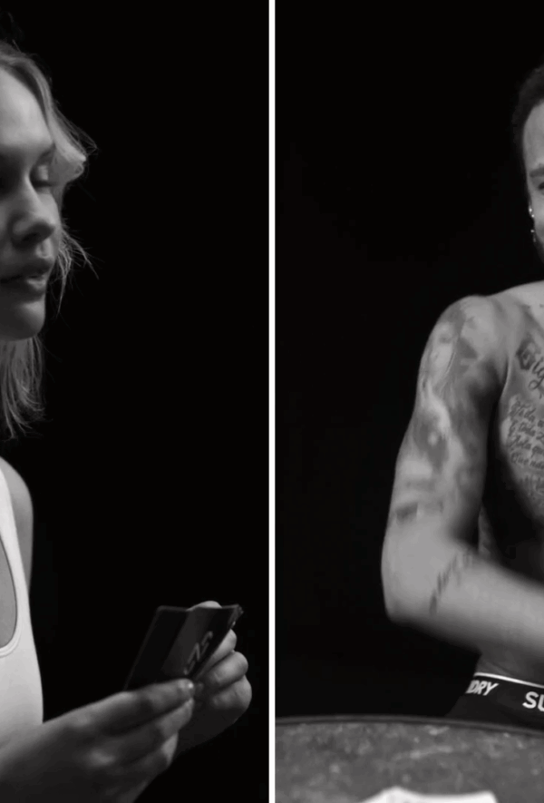 Minded Factory director reviewing a scene on a Cadiz beach for a shoot